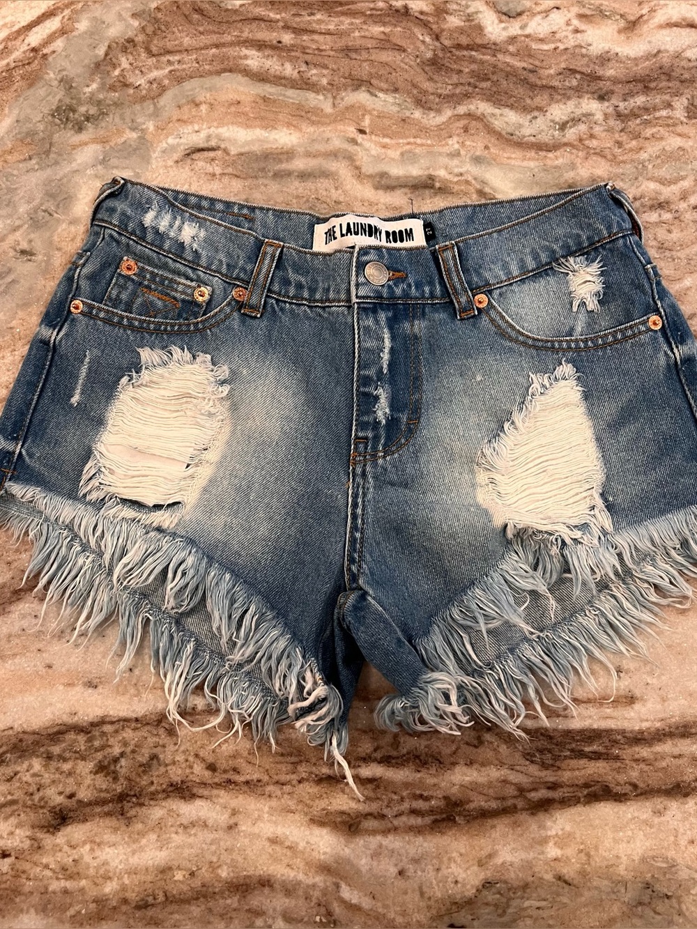 The Laundry Room The Honey Denim Shorts Festival Cheeky Denim Shorts